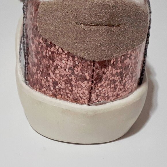NWOT Zara Baby rose gold, gold & silver shiny glitter effect sneakers - Picture 14 of 15